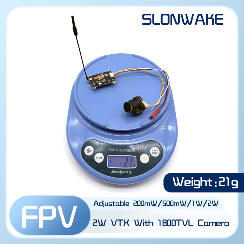 جهاز إرسال SLONWAKE 5.8G 56CH  - مراجعة Fpv Drone Transmitter وسعره