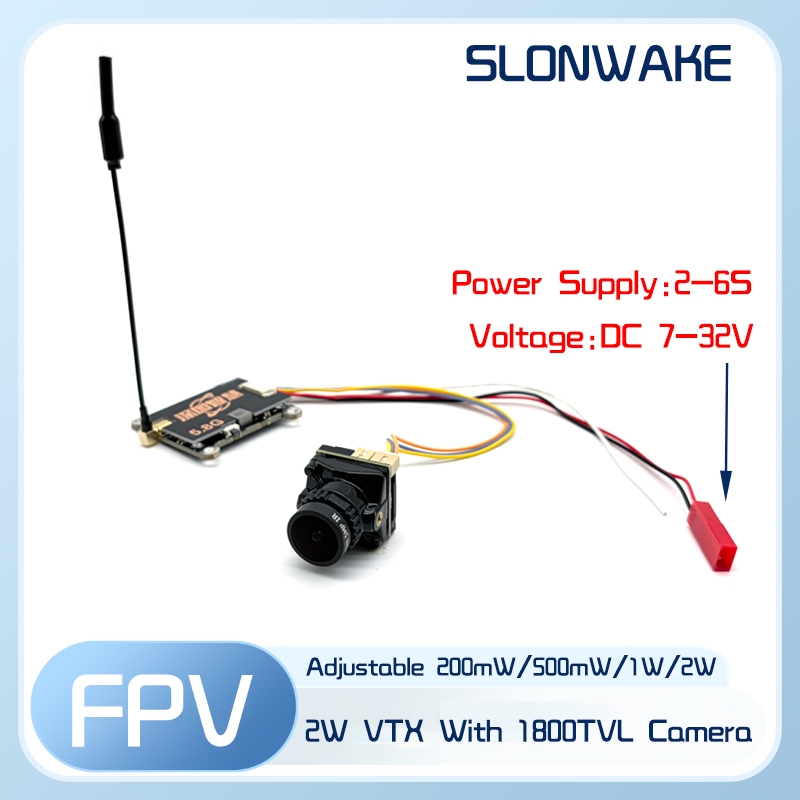 جهاز إرسال SLONWAKE 5.8G 56CH  - مراجعة Fpv Drone Transmitter وسعره