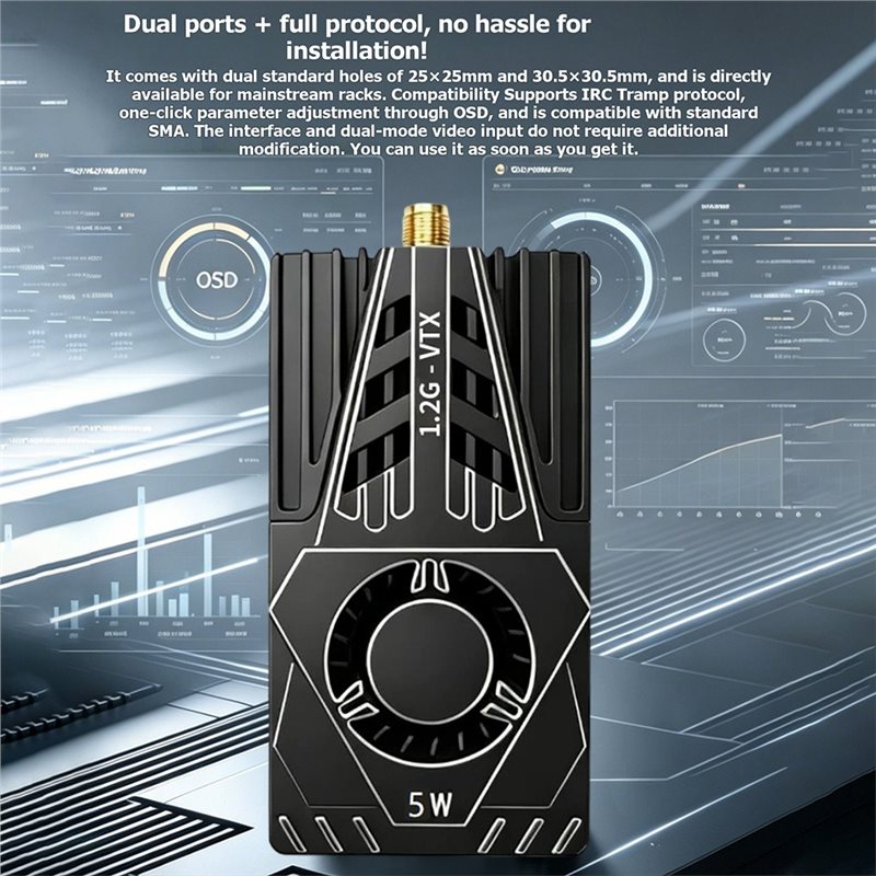جهاز إرسال فيديو VTX لطائرات F - مراجعة Fpv Drone Transmitter وسعره