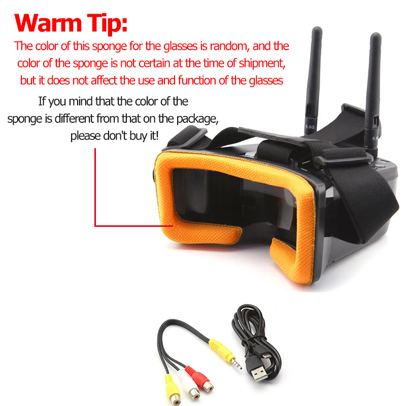 VR009 FPV نظارات الفيديو 3 بوص - مراجعة Fpv Drone Antenna وسعره